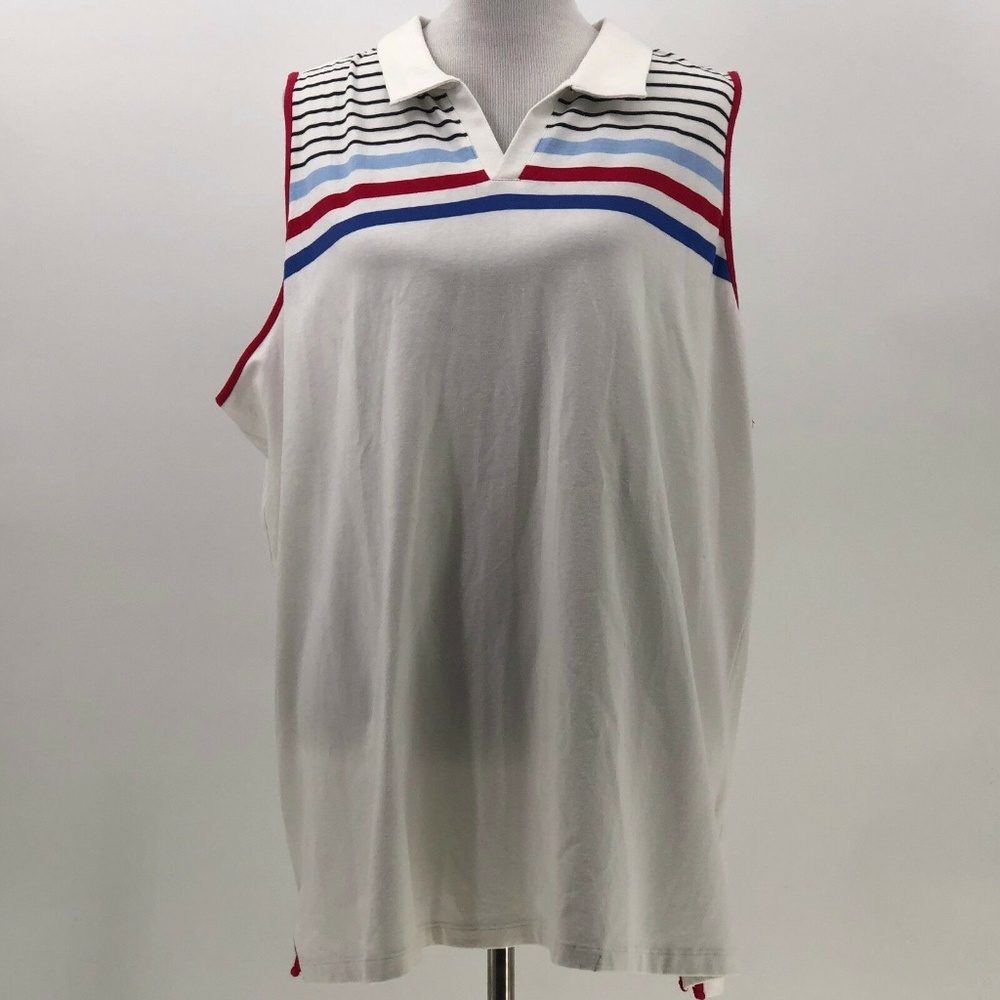 CJ Banks collared sleeveless top womens sz 3X NWT